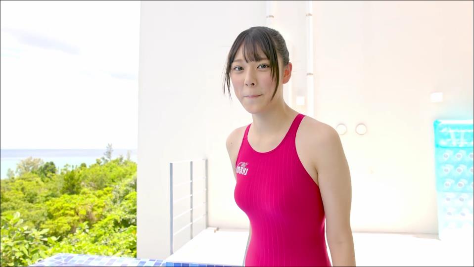 【グラドル】透明感溢れる18歳にピッタリ張り付く競泳水着フェチ😍水中カメラ×高身長【平山えゆ】 – 愛おしいカット