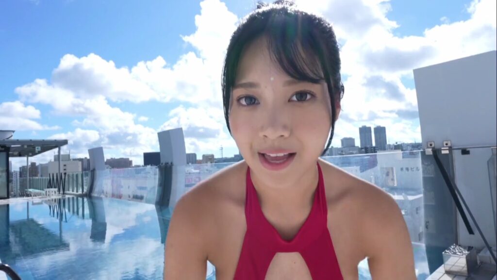 【フェチ画像】ハーフ美少女がハイレグをスリスリする様子を見上げる😍接写&times;尻フェチ【猫宮あすか】 &ndash; そそるカット