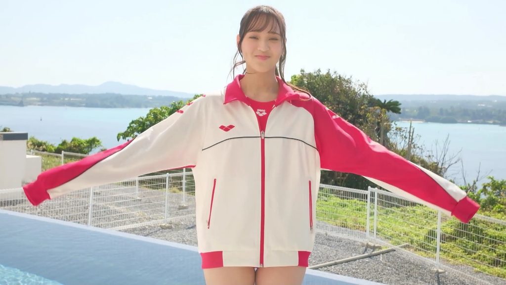【フェチ画像】正統派美少女高校生のピュア競泳水着をプールサイドで撃つ😍尻フェチ&times;デビュー【田中まほろ】 &ndash; フェチなカット