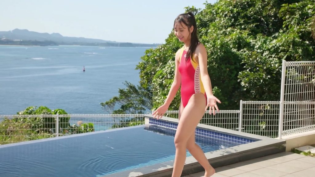 【フェチ画像】正統派美少女高校生のピュア競泳水着をプールサイドで撃つ😍尻フェチ&times;デビュー【田中まほろ】 &ndash; そそるカット